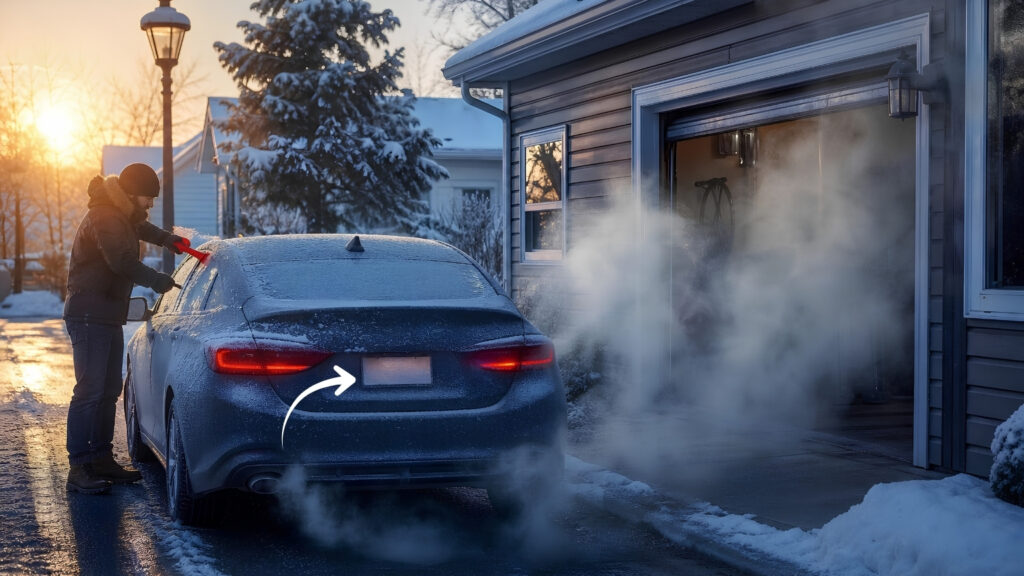 Trois secondes devant votre voiture en hiver : pourquoi tapoter le capot avant de mettre le moteur en marche ?